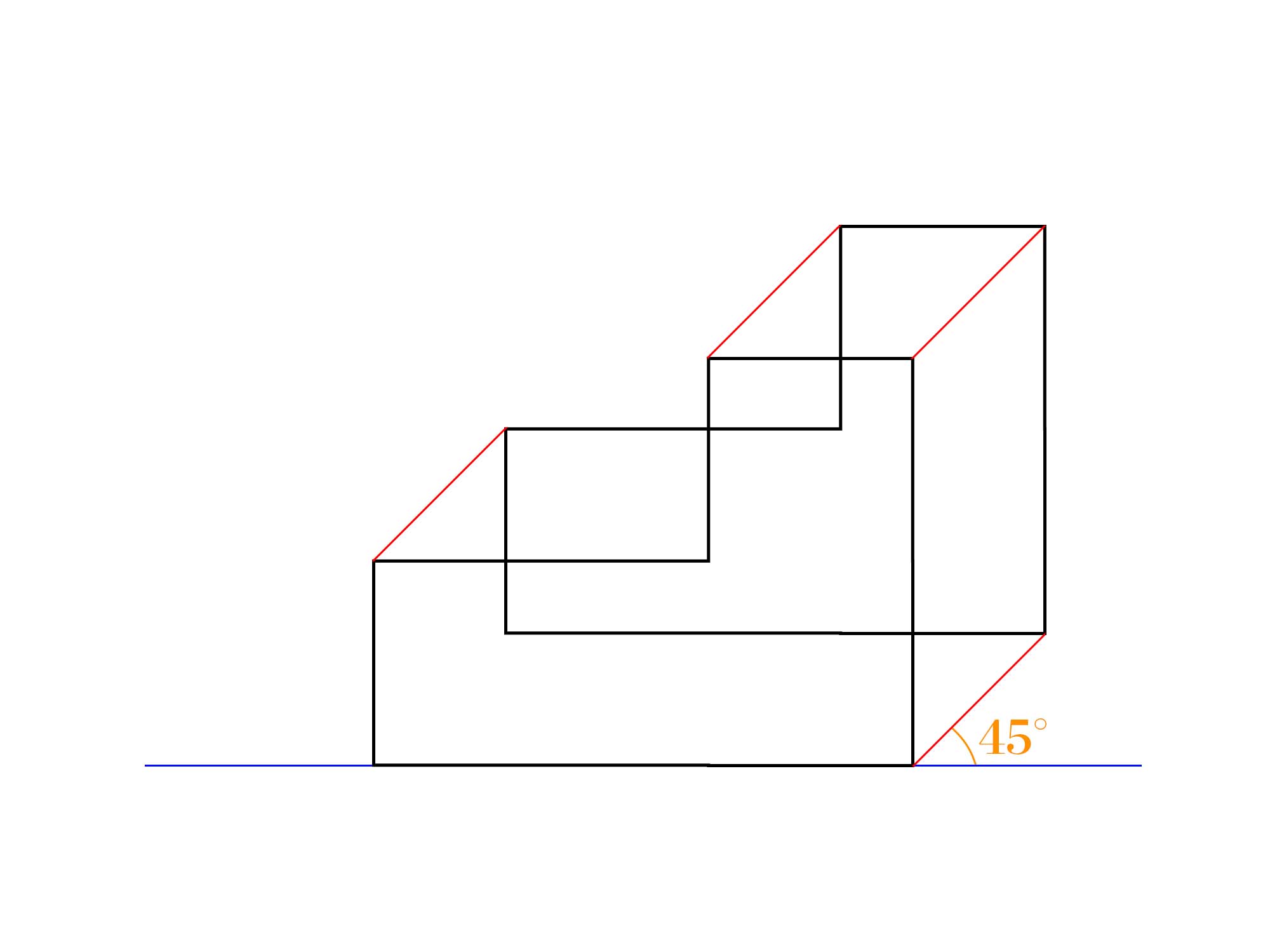 立面図から傾斜立面図を描く方法 ナツヲカケル 兼業クリエイター雑記
