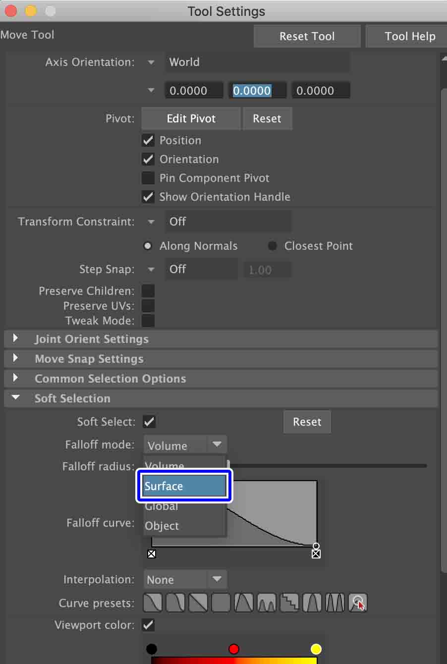 ソフト選択の影響範囲を調整する Maya ナツヲカケル 兼業クリエイター雑記