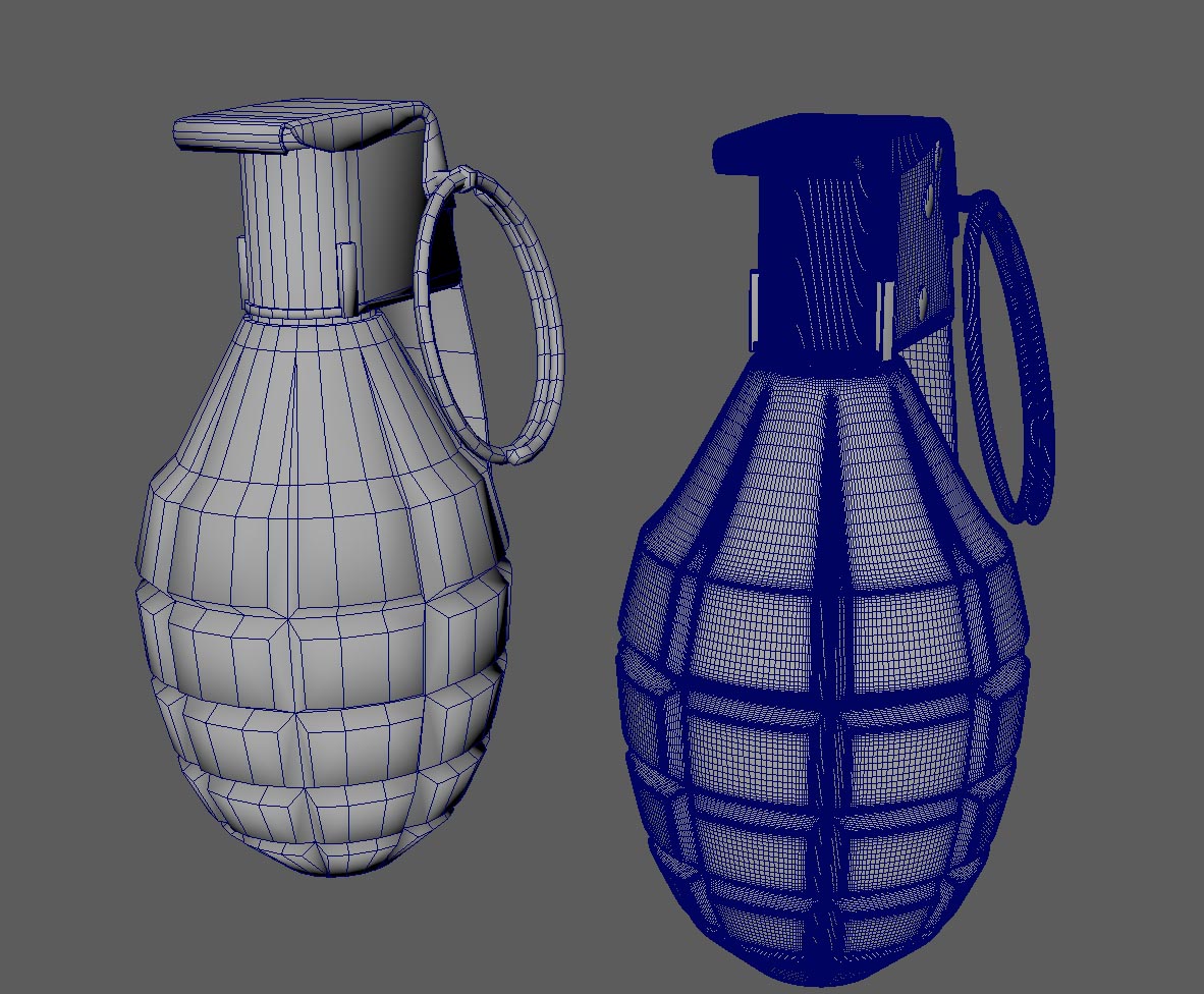 Maya ハイモデルからノーマルマップを作成する方法 ナツヲカケル 兼業クリエイター雑記
