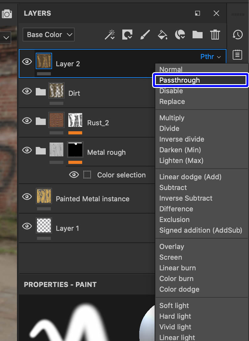 Substancepainter レイヤー全体の色調補正をする方法 ナツヲカケル 兼業クリエイター雑記