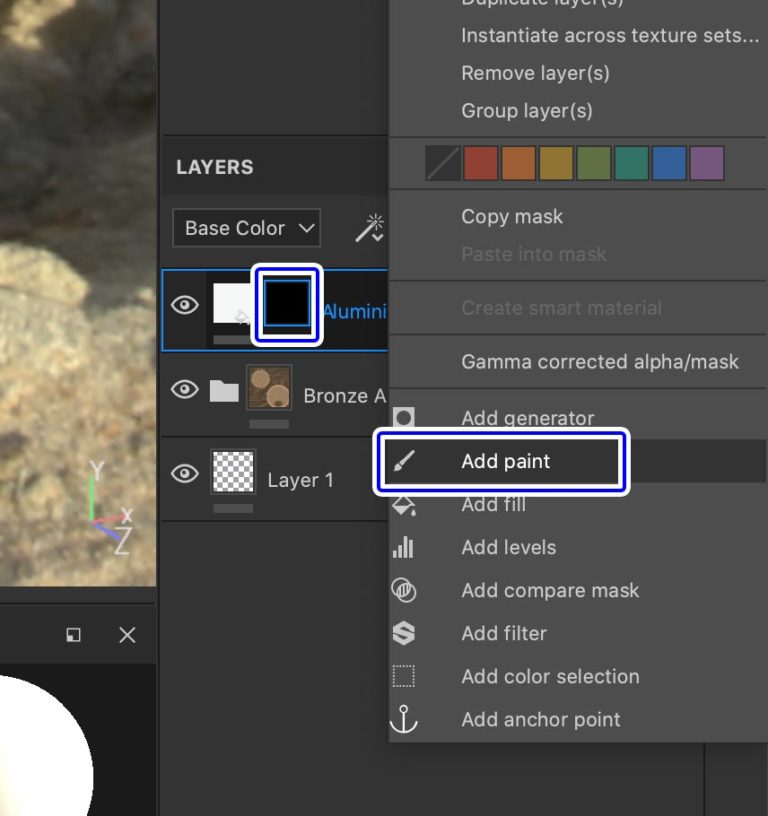 【SubstancePainter】Add Paintでマスクに複数のマスクを作成する | ナツヲカケル−兼業クリエイター雑記−