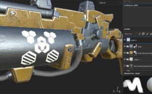 ペイントレイヤーで模様をペイント