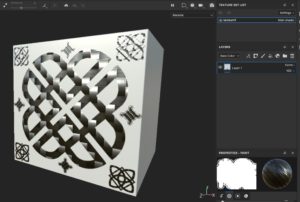 通常レイヤーにペイント