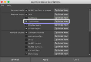 TransformsをOptimize